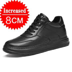 Men Genuine Leather Height Increasing Elevator Shoes Men non-slip BreathableElevator shoes Man Sneakers Comfortable Casual Shoes