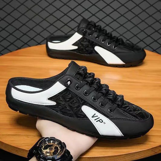 2025 Summer Slippers for Men Trendy Men's Flat Bottom Casual Shoes Soft Sole Support Shoes Men's Sneakers Zapatos De Hombre