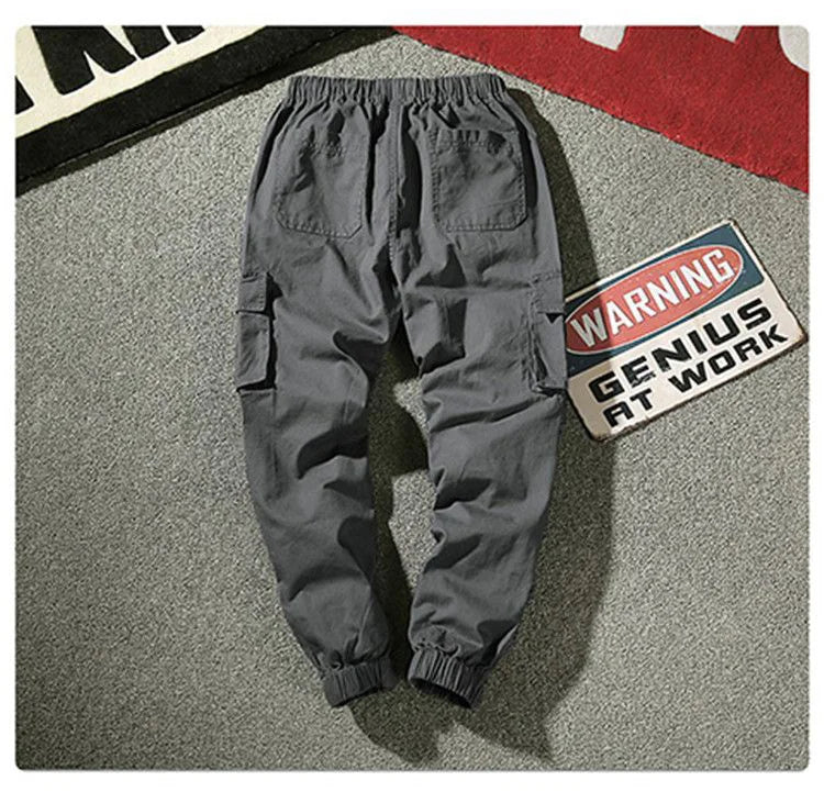 Camouflage Cargo Pants Men Cotton Streetwear Korean Hip Hop Joggers 7XL Loose Fit Casual Trousers Multi-Pockets Elastic Waist