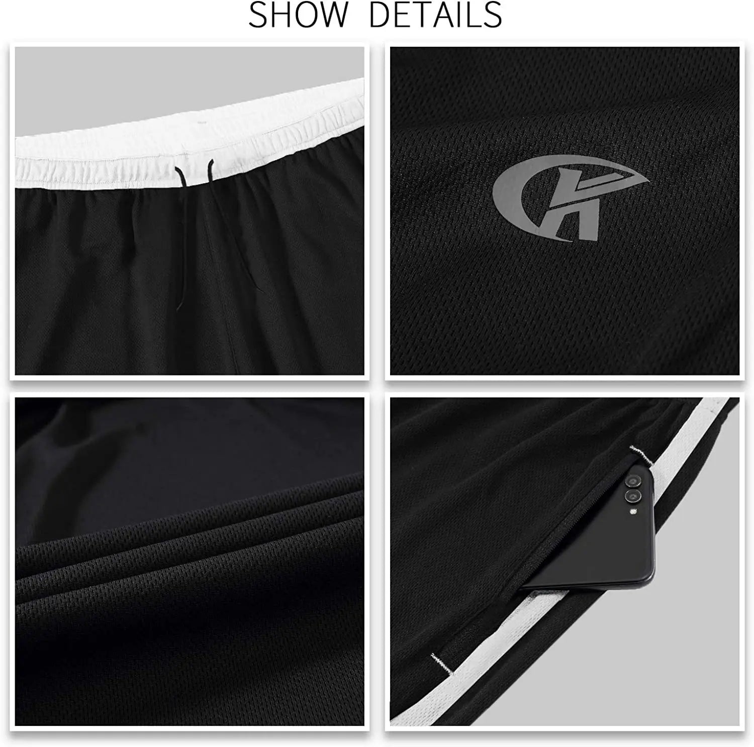 Men Sweatpants Running Sport Pants Drawstring Lightweight Solid Joggers Sport Streetwear Casual Breathable Trousers Tracksuit