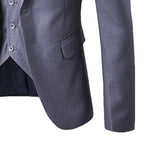 Men Blazers 3Pieces Sets Wedding Formal Elegant Business Luxury Full Vest Pants Coats Classic Jackets Suit Coat Blazers Trousers