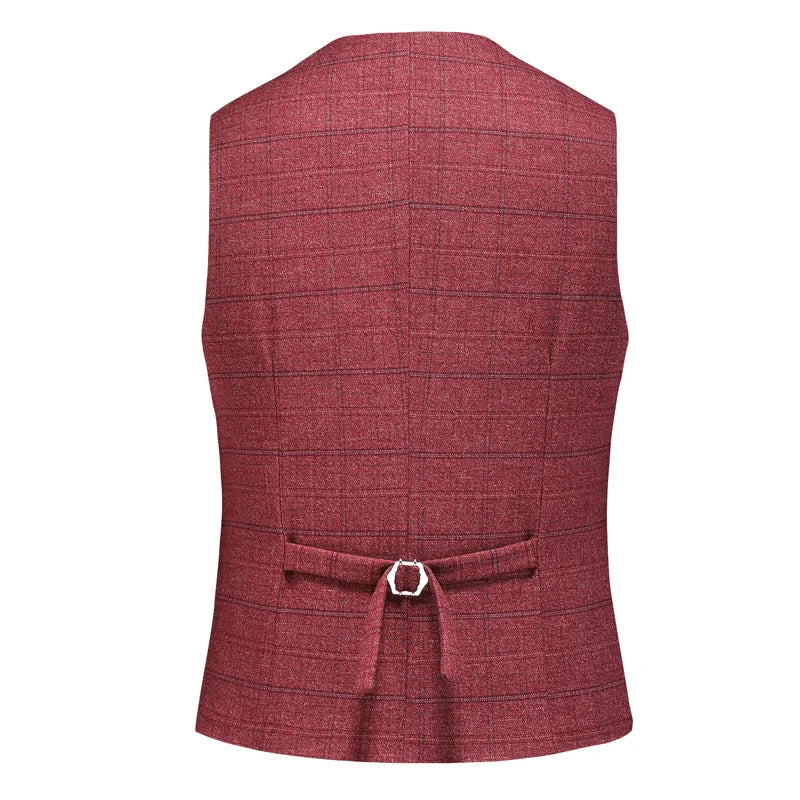 Men's Business Casual Three-Piece Set 2024 Fashion Bridegroom Dress Suit Vest Trousers High Quality