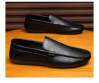 In 2025, the new men's casual soybean shoes are fashionable and versatile, and men's work shoes is black and brown  size 39-46.