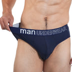 2pcs Fashion Mens Sports Briefs Sexy Triangle Short Panties Simple Male Underwear Everyday Comfortable Underpants Free Shipping