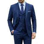 Men Suits For Wedding 3 Pieces 2 Set Elegant Slim Fit Jackets Pants Blazers Formal Outfit Fashion Business Classic 2026 Costume