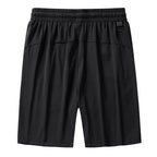 Men's Summer Ice Silk Jogger Sweatpants Zipper Pockets Breathable Running Gym Workout Athletic Mesh Pants Drawstring Design