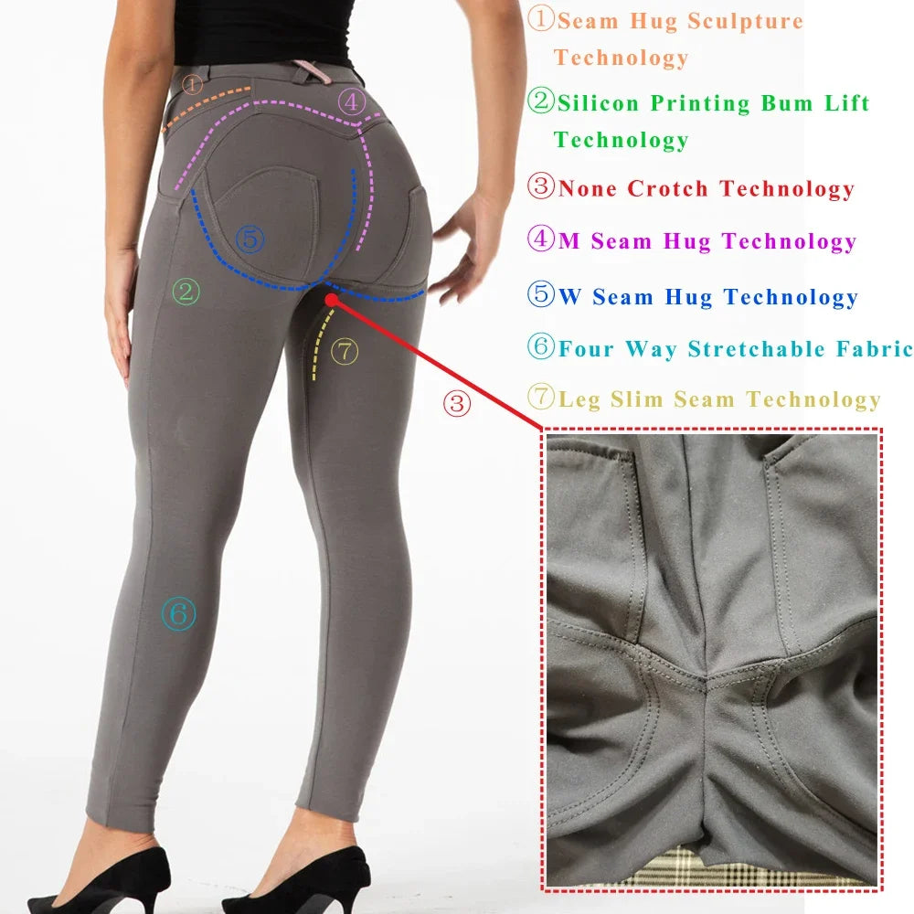 Shascullfites Women's Workout Leggings Bum Lifting Active Tights Fitness Skins Spring Skinnier Leggings