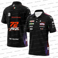 Marco Bezzecchi 72 Racing Team 2026 Polo Shirt for Men Breathable Outdoor Sports T-Shirt Martin 89 Daily Casual Plus Size Polos