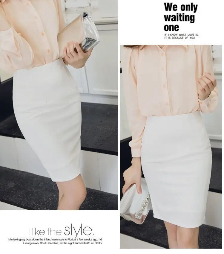 Ladies Casual Simplicity Elegant Trend New Style Summer High Waisted Hip Hugging Skirt Black Short Skirt Fashion Trend
