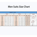 Luxury Pinstripe Men's Suits Formal 2 Piece Jacket Pants Full Sets Bespoke Business Smart Casual Male Clothing Costume Homme