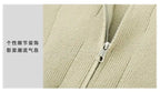 2026 Autumn Men's High Quality Comfortable Loose Solid Color Knitted Cardigan jacket Men's Fashion Trend Casual Sweater men