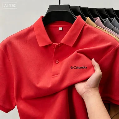 Summer men's  luxury short sleeved Print polo shirt with exquisite casual and comfortable T-shirt design
