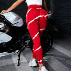 High Waist Tie Dye Striped Seamless Yoga Leggings Women Butt Lift Scrunch Stretch Gym Running Fitness Sports Workout Pants