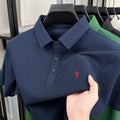 Luxury brand pony embroidered short sleeve men's polo shirt new business casual breathable summer comfort high-end Paul T-shirt