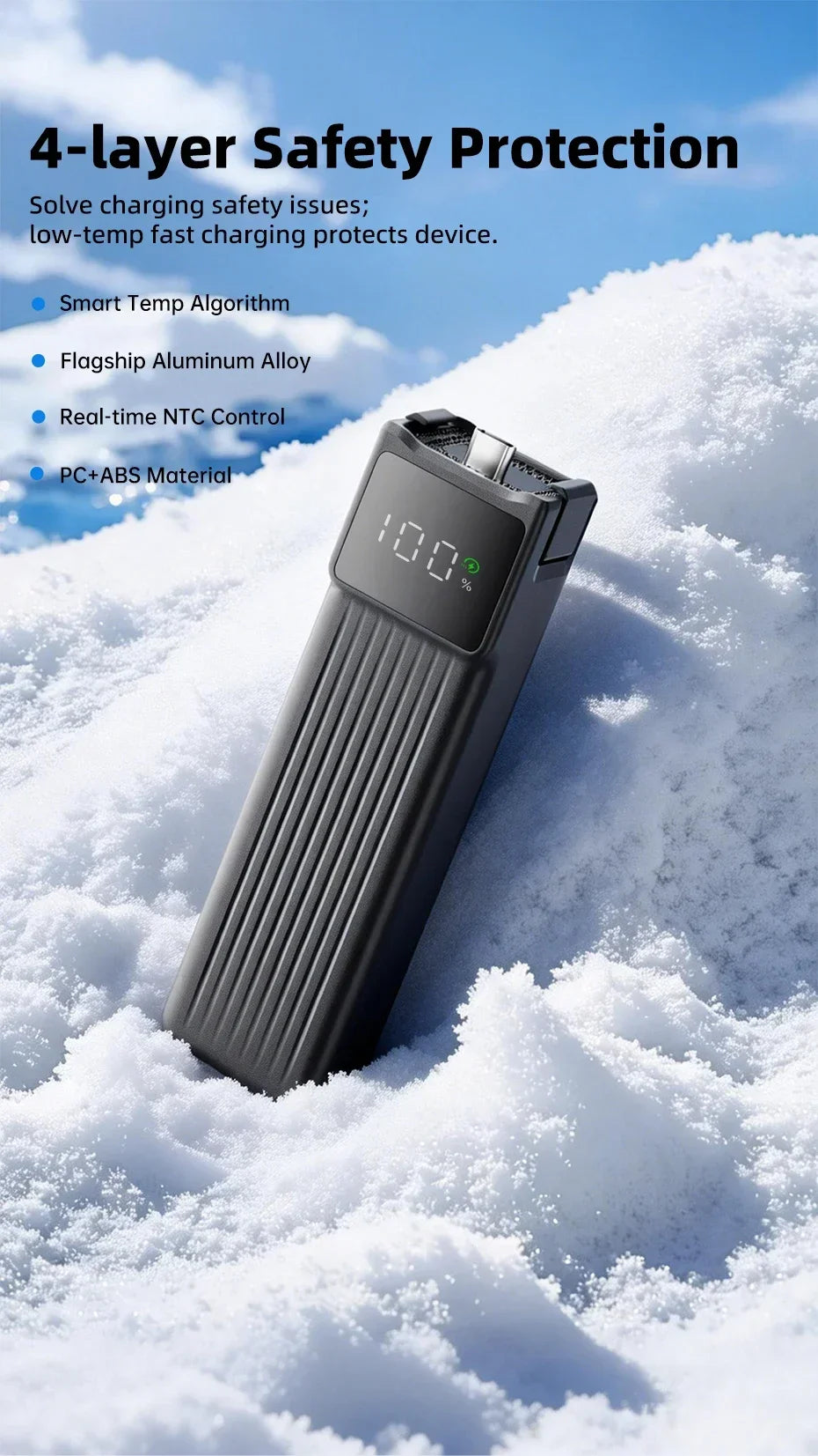 NOHON Camera Handheld Gimbal Charger for DJI Osmo Pocket 4 Pro 3 Battery Handle 10000mAh 5000mAh Portable Power Bank 22.5W