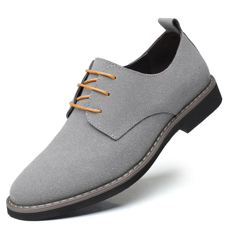 Summer Mens Dress Shoes Suede Man Oxford Shoes Large Sizes Flats Classic Men Sneakers Comfortable 2025 New Zapatillas De Deporte