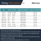 Men's 2 Piece Suit Set Solid Color Elegant Wedding Formal Business Dress Blazer Vest Pants Classic Tuxedo for Party Groomsmen