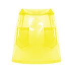 Transparent Pvc Disco Jazz Dance Bodycon Skirt for Women High Waist Pencil Miniskirt with Pockets See Through Cover Up Clubwear