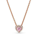 925 sterling silver heart-shaped ring necklace earrings sparkling luxury crystal women's jewelry set holiday surprise gift