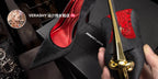 Red Bottom Metal Wand Sexy Sword Pointed Toe Thin Heel Evening Single High Heel Printed Bottom Comfortable Wear Ultra High Heels