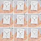 Fashion Stainless Steel A-Z Alphabet Initial Necklace 26 English Letter Earrings Necklace For Women Set Personalize Jewelry Gift