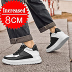 Men Genuine Leather Height Increasing Elevator Shoes Men non-slip BreathableElevator shoes Man Sneakers Comfortable Casual Shoes