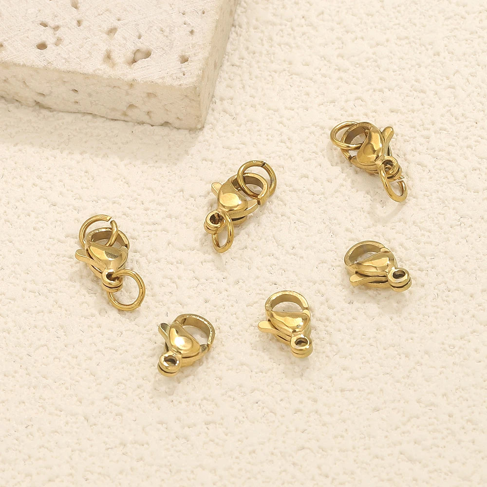 20pcs Stainless Steel Lobster Clasps For Bracelet Necklace,Lobster Clasps With Jump Rings Connectors Clasp DIY Jewelry Findings