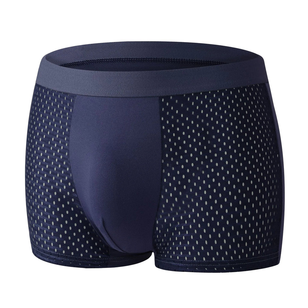 4PcsLot Men's Ice Silk Pantie Underpant Shorts Breathable Underwear Men's Panties Antibacterial Ultrathin Shorts Plus Size L-5XL