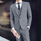 Men Blazers 3Pieces Sets Wedding Formal Elegant Business Luxury Full Vest Pants Coats Classic Jackets Suit Coat Blazers Trousers