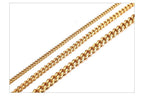 Vnox 3-7mm Cuban Chain Necklaces for Men Women, Stainless Steel Miami Curb Links Chain, Basic Cool Boy Collar