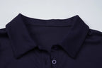 Hugcitar Women'S Fashion Short Sleeve Solid Polo Neck Buttons Sexy Crop T-Shirt Top Summer Female Clothes Streetwear Holiday