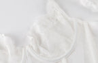 French Embroidery Lace Women's Bra Set Top Sweet Female Wedding White Bralette Vest Sexy Corset Bras Comfortable Intimates