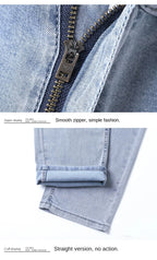 2026 Summer Ice Silk Thin Four Seasons Men's Jeans Loose Straight Wide Leg Pants