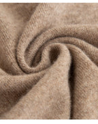 New Fashion Men's 100% Wool Pullover Half-high Collar Sweater Autumn Winter Warm Solid Color Knit Sweater Business Casual Top