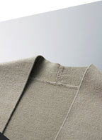 Autumn And Winter New Casual Wool Knit Cardigan Men's Fashion V-Neck Solid Color Shirt Loose Sweater Coat
