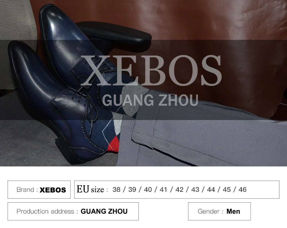 Luxury Italian Men's Wedding Dress Shoes Genuine Leather Cap Toe Lace-up Oxfords Lace-up Brogue Black Business Formal Shoes Man
