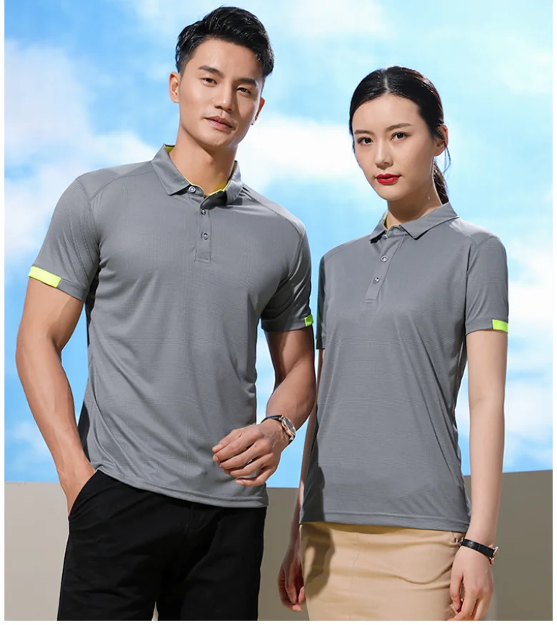 ZXL Quick-drying Sports Polo Shirt Custom Logo  Company Brand Design Print Embroidery Breathable Lapel Short Sleeve Polo Shirts