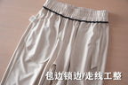 2025 Summer New Style Lightweight Breathable Smooth and Loose Straight Sweatpants Draped and Elastic Home Men's Casual Pants