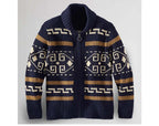 Winter Men's Cardigan Sweaters Fashion Male Knitted Sweater Thermal Warm Coats Casual Man Cashmer Lapel Knitted Jackets Clothing