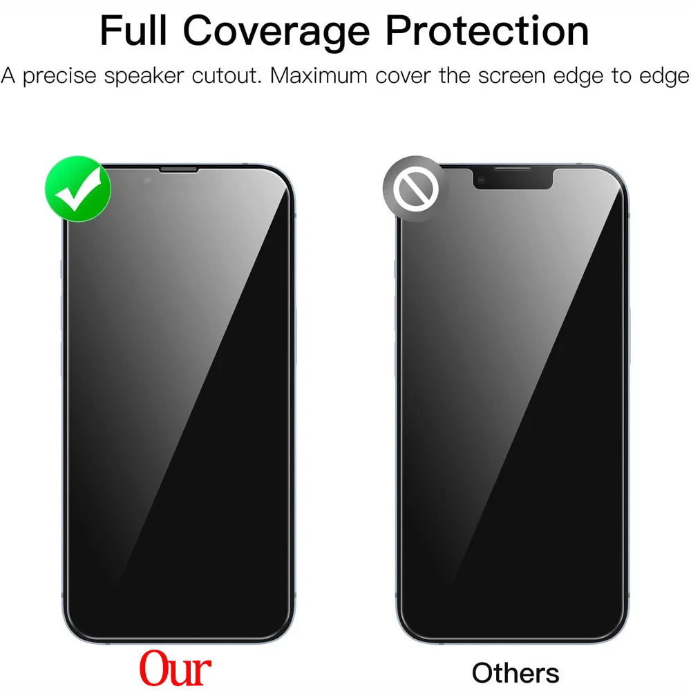 2~4PCS Screen Protector For iPhone 17 16 Pro Max Tempered Glass For iPhone 17e 16e 15 14 13 12 11 Pro Max Phone Film iPhone 17