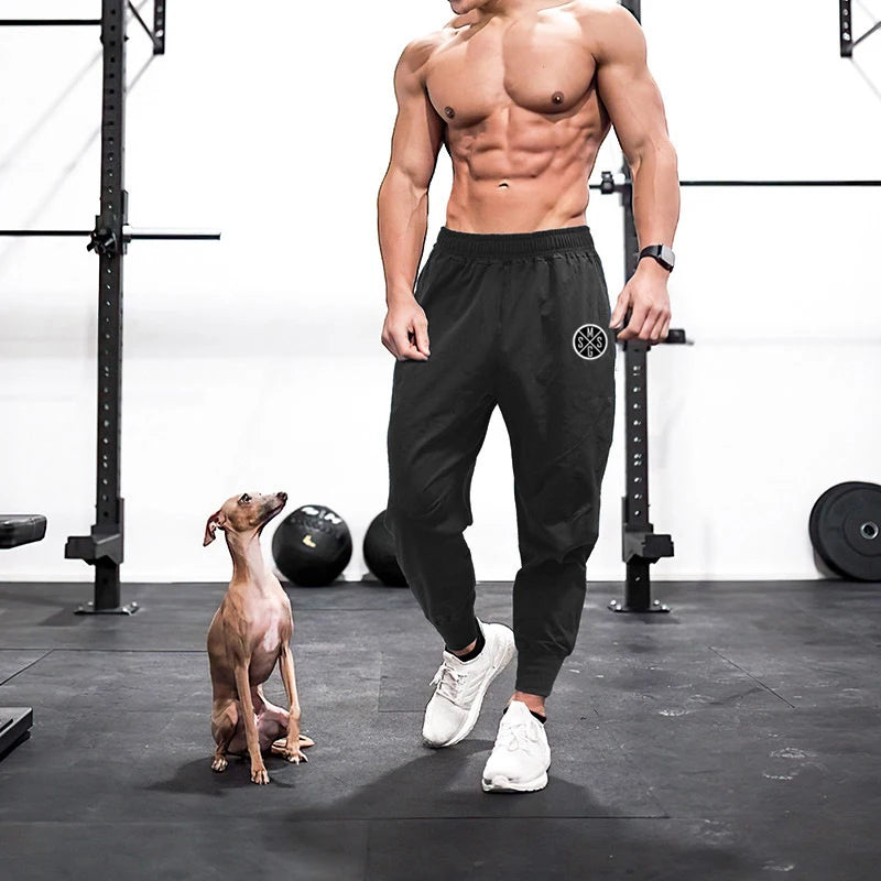 Men's Casual Trend Sweatpants Running Pants Summer Quick Dry Jogging Pants Gym Fitness Training Trackpants Bodybuilding Trousers