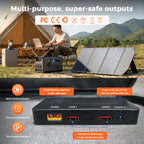 CTOLITY AXP200 Solar Generator Portable Mobile Power Station 200W 192Wh 60000mAh Lifepo4 Battery  for Outdoor Camping RV Home