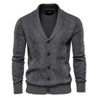 Men Cardigan Casual V-Neck Long Sleeve Sweater Men Coat