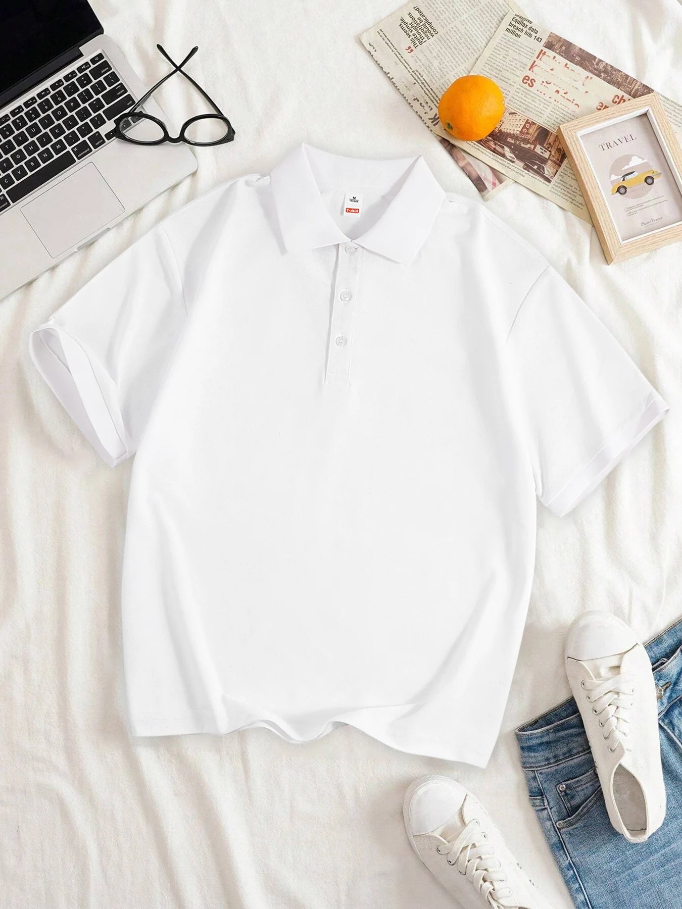 Women Solid Color Polo Shirt Summer Casual Cool Feeling Antibacterial Tops Breathable Short-sleeved Lapel Slim Fit 2025 Clothes