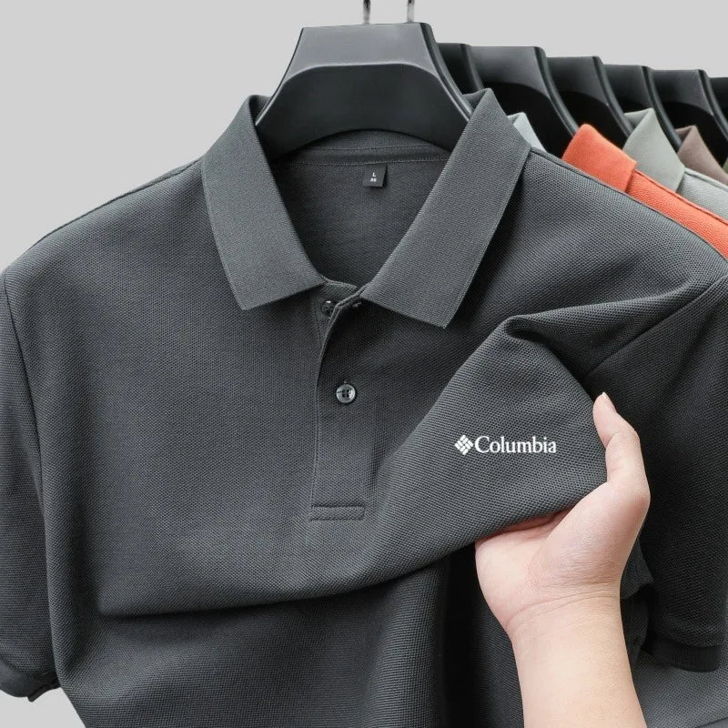 Summer men's  luxury short sleeved Print polo shirt with exquisite casual and comfortable T-shirt design