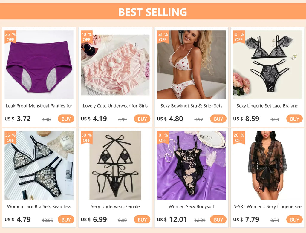 Women‘s Lingerie Set Underwear Sexy Transparent Plus Size Exotic Victoria Strap-designed Brief Ladies Embroidery Mesh Cute Hot