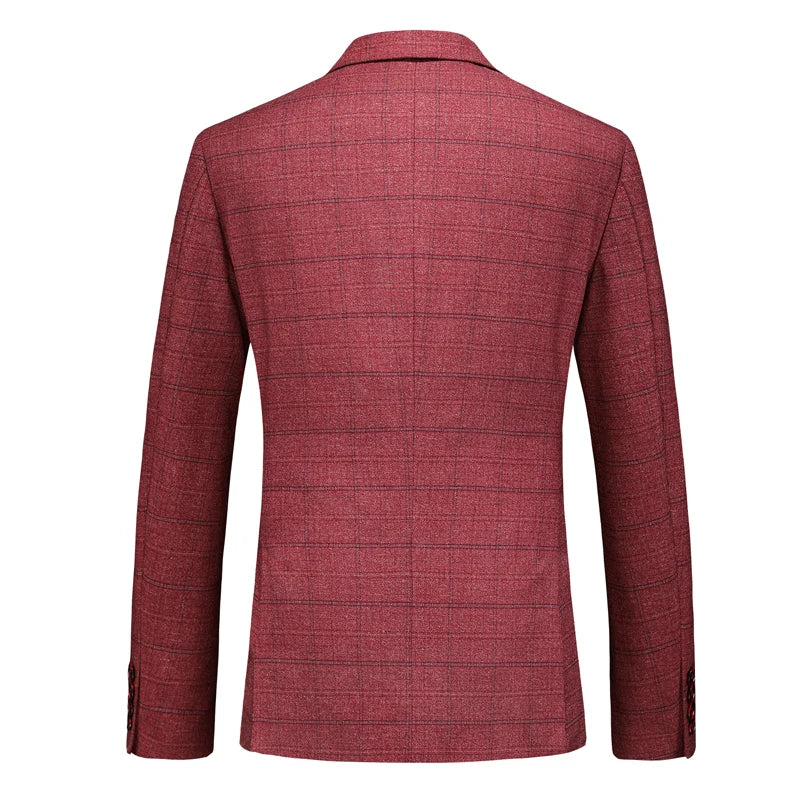 Men's Business Casual Three-Piece Set 2024 Fashion Bridegroom Dress Suit Vest Trousers High Quality