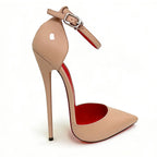 NEW 16cm Ultra High Heel Pumps Ankle Strap Pointed Toe Sexy Unisex Party Shoes for Catwalk/runway Photoshoot Drag Queen Events