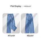 Plus Size Loose Fit Ice Silk Jeans Casual Yoga Demin Pants Women's Summer Trendy Brand Thin Wide Leg Pants Feel Comfortable