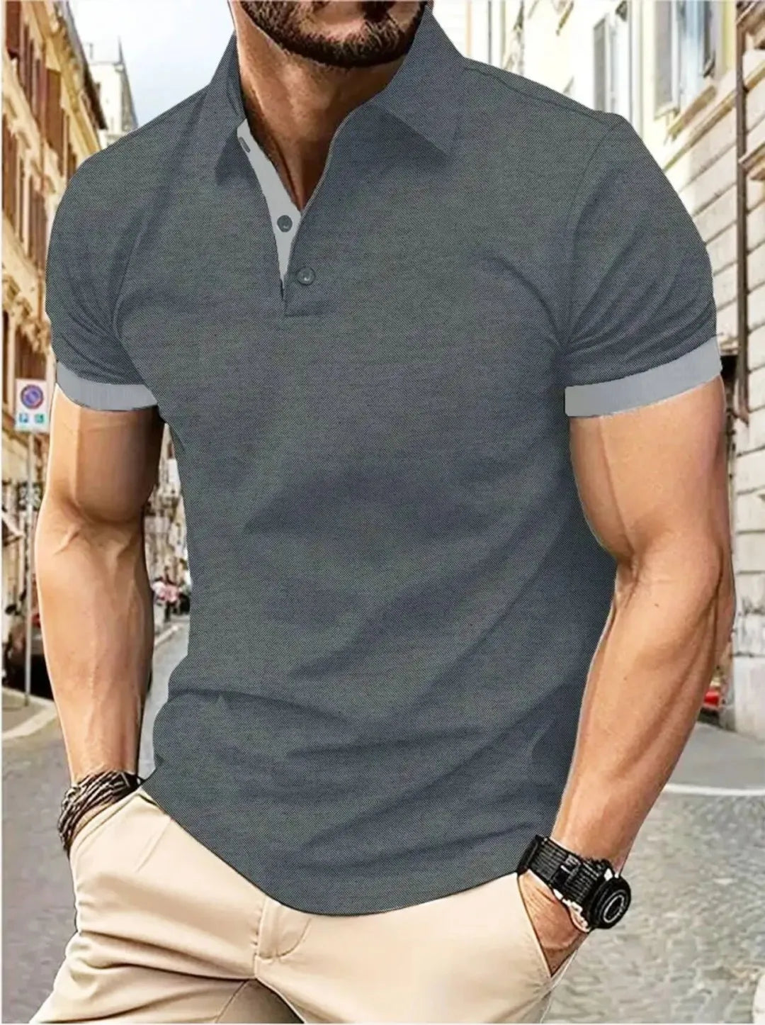 The 2026 Summer New men's short-sleeved POLO Shirt Is Casual Fashionable Comfortable And Soft With 3D Pattern Printing
